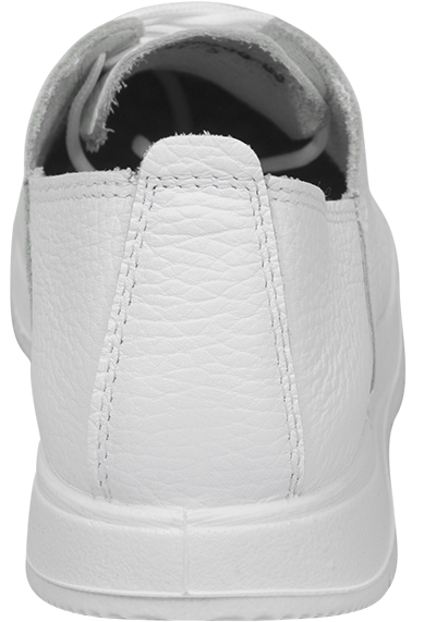 Полуботинки ДЖЕСИ, женские, кожаные ПУ (белые)