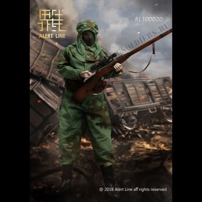 Девушка-снайпер - Комплект экипировки 1/6 WWII The Soviets Female Soldier Sniper Set (AL100020) - Alert Line (БЕЗ ТЕЛА И ГОЛОВЫ)