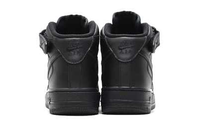 Nike air force mid black womens top