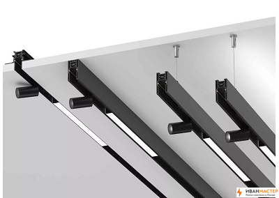 Монтаж встраиваемого шинопровода на предприятии в Москве и МО ИВАНМАСТЕР