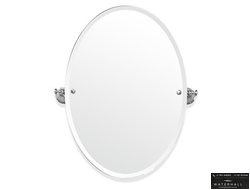 TW Harmony 021, вращающееся зеркало овальное 56*8*h66, цвет держателя: белый/хром