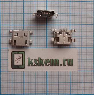 Разъем зарядки microusb №58 Dexp Ursus S280, BlackBerry 8900, 9500 Curve Dexp Ursus P110 3G, Digma TT7223PG