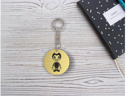 Брелок Бенди и Чернильная машина с гравировкой №1