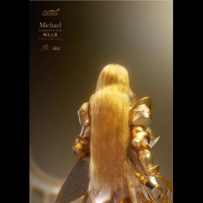 Архангел Михаэль в золотом - Коллекционная фигурка 1/12 SCALE Dawn Wings Golden Armor Archangel (LXF2311A) - Lucifer