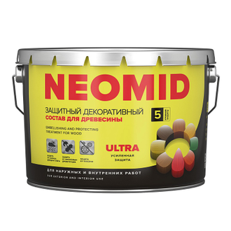 ЗАЩИТНЫЙ ДЕКОРАТИВНЫЙ СОСТАВ ДЛЯ ДРЕВЕСИНЫ NEOMID BIO COLOR ULTRA