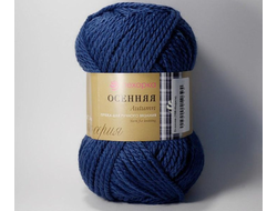 Пряжа Пехорка Осенняя  Состав:    Шерсть - 25%, акрил - 75%    Метраж:    150 м.    Вес мотка:    200 гр. Индиго