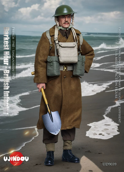 Британский солдат времен Второй Мировой (Франция 1940 - Сингапур 1942)  - Коллекционная ФИГУРКА 1/6 World War II British Infantry France 1940 -Singapore 1942 (UD9039) - UJINDOU