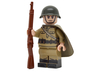 Lego Figurka Sovetskogo Soldata S Plash Palatkoj United Bricks Ww2 Soviet Infantry With Plash Palatka