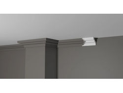 Потолочный плинтус DECOR-DIZAYN DD39, из дюрополимера, под покраску, ударопрочный
