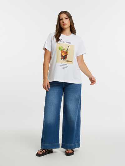 Женская футболка с принтом