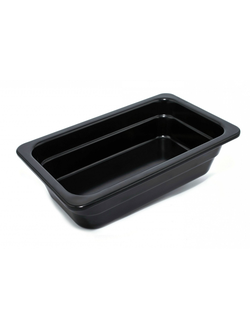 Гастроёмкость 1/4-65, меламин, цвет чёрный