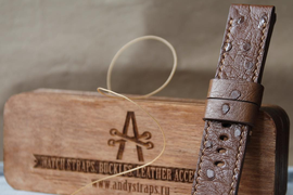 Пошив ремешка из кожи страуса