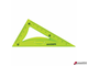 Набор чертежный средний гибкий ЮНЛАНДИЯ «FLEX» (линейка 20 см, 2 треугольника, транспортир), пенал. 210682