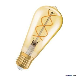 Osram Vintage 1906 LED Filament CL Edison Gold 25 ST64 5w 820 E27