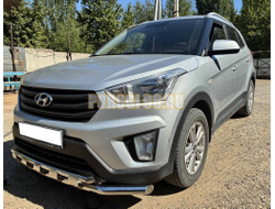 Защита переднего бампера с перемычками Папа Тюнинг d60/42 для HYUNDAI Creta 2016-