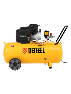Компрессор воздушный DKV2200/100, Х-PRO 2.2 кВт, 400 л/мин, 100л Denzel