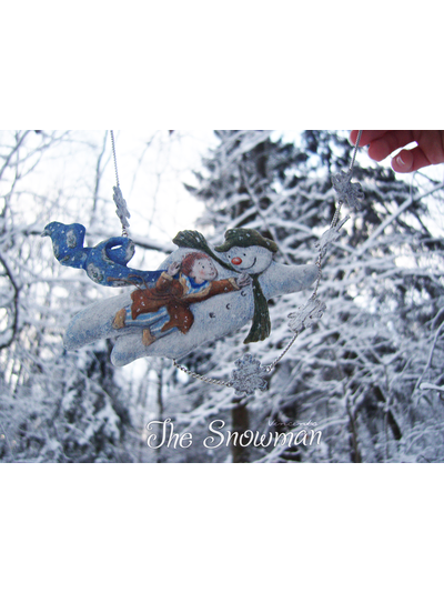 "The Snowman by Raymond Briggs". Волшебное зимнее колье в винтажном стиле