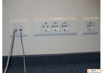 Монтаж скрытой розетки в квартире ИВАНМАСТЕР