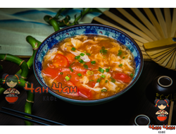 Суп с томатами и яйцом 西红柿鸡蛋汤 400гр