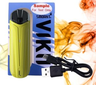 ЭЛЕКТРОННАЯ СИГАРЕТА SMOANT VIKII Yellow 370 mAh, USB кабель, KL-035-Y.