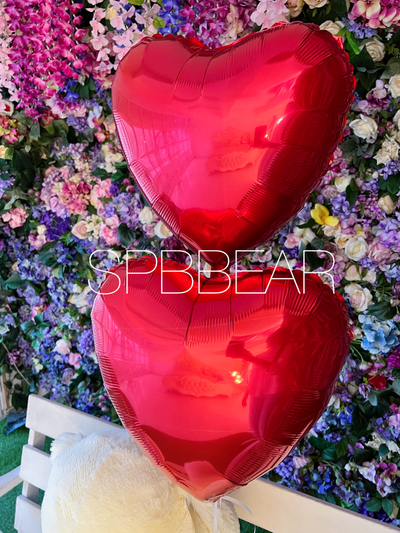 Подарочный набор №1 - Плюшевый мишка 120 см, Шары сердца 2, Киндер бокс средний