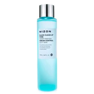 Тонер с эффектом сужения пор Black Clean Up Pore Water Finisher MIZON 150мл