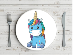 Тарелка Единорог №5
