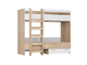 Кровать двухъярусная КР-50 лайт, белый, дуб сонома