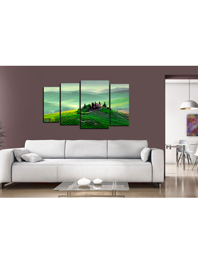 Модульная картина "Усадьба на холме"