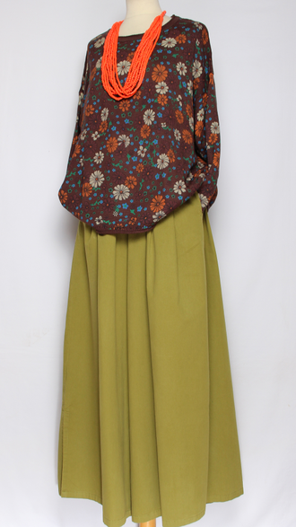 ДЖЕМПЕР ХЛОПОК "ПОЛЯНКА РОМАШКИ" шоколад до р.54