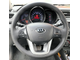 Кожаная накладка на руль Kia Rio III (UB) (2011-2015), черная