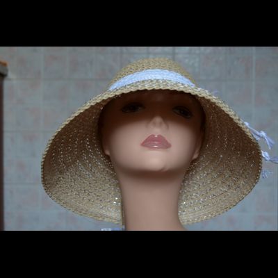 Соломенная шляпа с пайетками  Vizio Италия 5716 FF 2