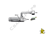 Адаптер для горелки TIG Trafimet CX0087 горелка-М12х1 ток-TSKM 25 газ-1/4G
