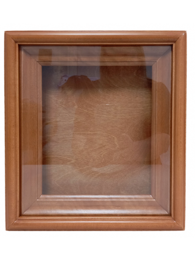 Киот деревянный с гладкой  рамой для иконы формата 13х16см