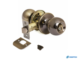 Ручка-защёлка дверная с фиксатором 6072-03 бронза купить в Челябинске | КВИРТЕК