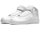 Кроссовки Nike Womens Air Force 1 Mid White высокие