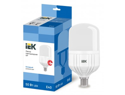 IEK высокомощн. HP E40 50W(4500lm) 6500K 6K 230х138 матов. 270° ECO(замена ДРВ) LLE-HP-50-230-65-E40