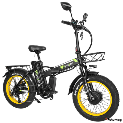 Электровелосипед SYCCYBA H1 (F10) DUAL 23AH желтый