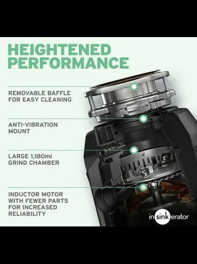 Измельчитель пищевых отходов InSinkErator Evolution Plus 1000 SR