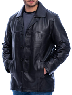 мужской кожаный бушлат, кожаный бушлат