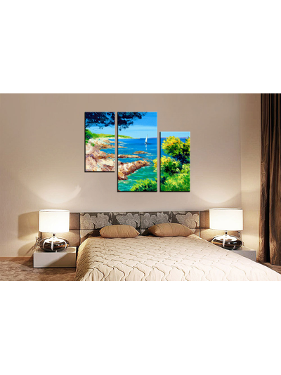 Модульная картина "Скалистый берег"