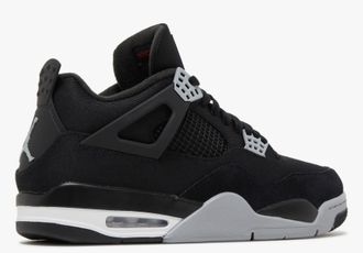 Nike Air Jordan Retro 4 Black White (Черные) Арт 3 новые