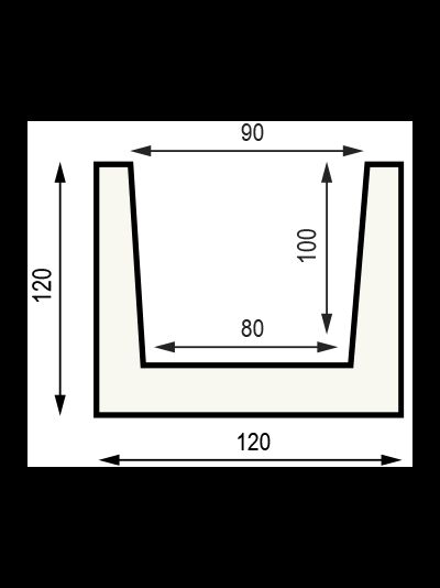Декоративная балка из полиуретана Country Decor (WOOD LOOK) Б2 (120х120) орех