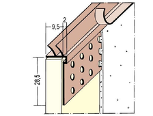Профиль для кромок гипсокартона 9,5мм 300см Protektor Артикул: 3784