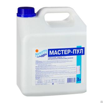 Маркопул Кемиклс бесхлорное средство Мастер-пул жидкое 4 в 1, канистра 3л