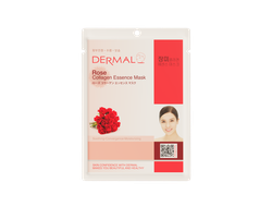 Dermal Rose Collagen Essence Mask / Dermal Тканевая маска с экстрактом чайной розы и коллагеном (23 г)