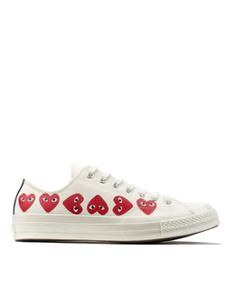 Кеды Converse Play Comme Des Garcons белые низкие