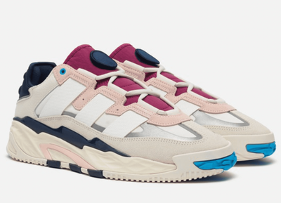 Adidas Niteball White/Grey (Белые с серым) сбоку