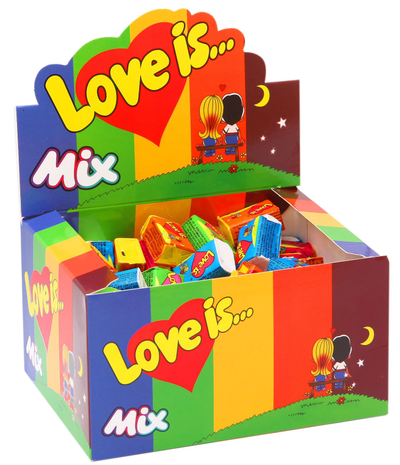 LOVE IS жевательная резинка Микс