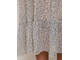 Платье свободного кроя ПЛ 5768 "листики" на белом